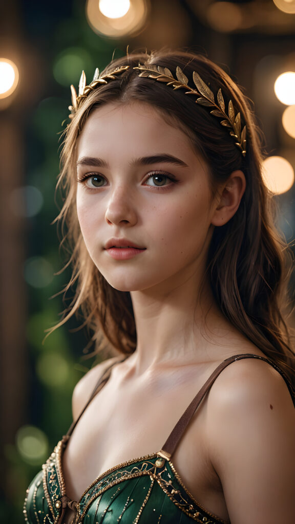 visualize a young girl looks like Artemis, detailed photo ((stunning)) ((gorgeous))