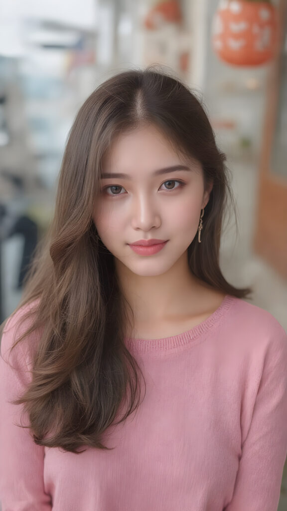 a detailed and cute Korean lady, stunning, gorgeous