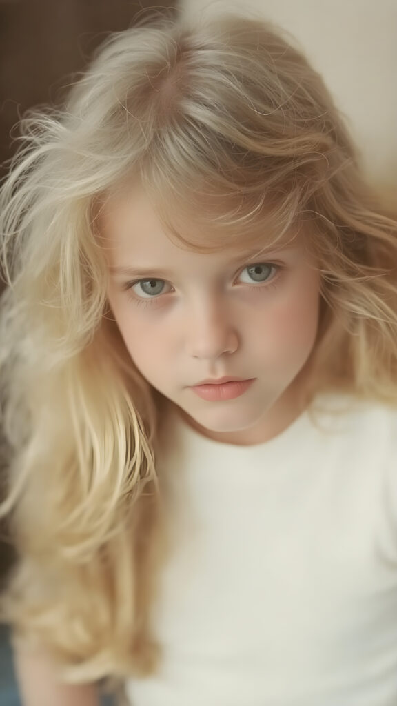 an old photo from 1970 shows a young aduld stunning teen girl with soft hair, deep black eyes and pale skin. Her hair falls over her body and shines, she wears a white t-shirt